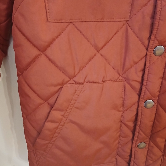 Gap Kids Dark Orange Quilted Jacket Size M - Picture 4 of 9